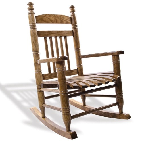 Hardwood Slat Child Rocking Chair