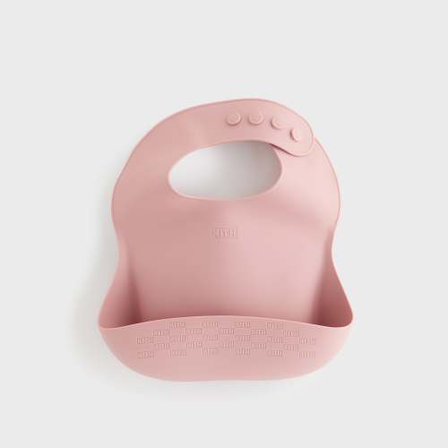 Kith Kids for Mushie Silicone Baby Bib - Dusty Quartz