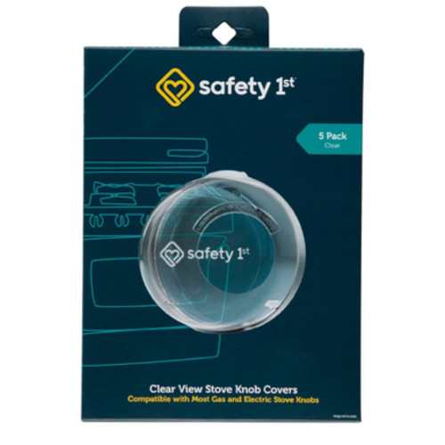 Safety 1st Child Proof Stove Knob Covers, Clear View Stove Knob Safety Covers (Set of 5)