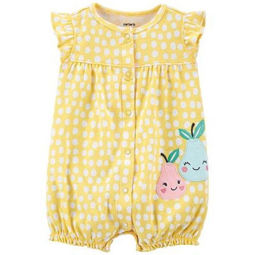 Baby Girl Carter's Pear Snap-Up Romper (NB)