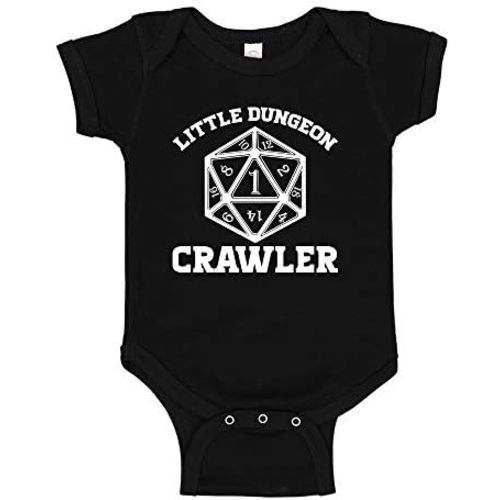 Little Dungeon Crawler Baby Bodysuit/Toddler T-Shirt Cute RPG Baby Clothing