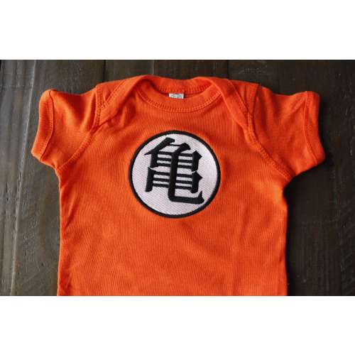 Turtle School Uniform Baby Bodysuit
