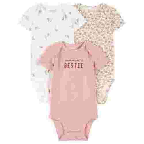 Carter's Child of Mine Baby Girl Bodysuit, 3-Pack, Sizes Preemie-18 Months
