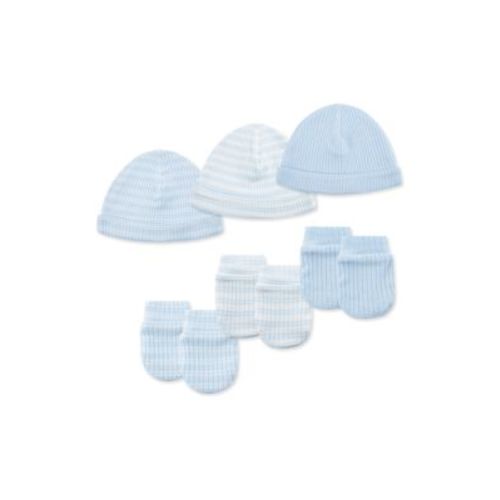 Baby Boys Cuddles Hat and Mitten Set