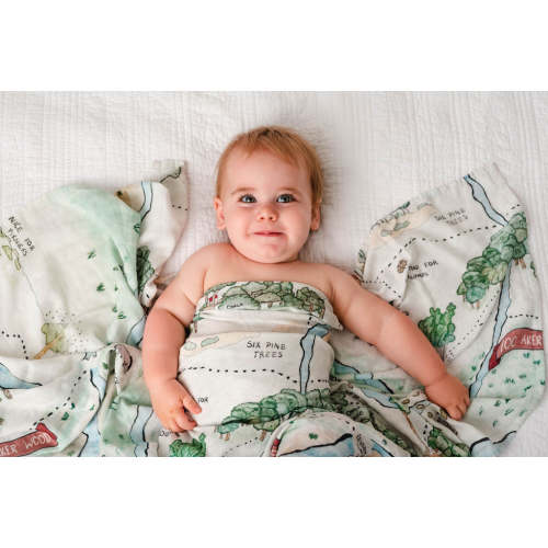 Hundred Acre Woods Baby Swaddle Blanket – Little Crowns & Capes