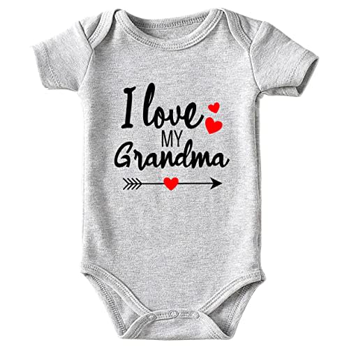 shlrzy Grandma baby announcement Newborn Baby Boy Clothes Funny Baby Bodysuits for Girls