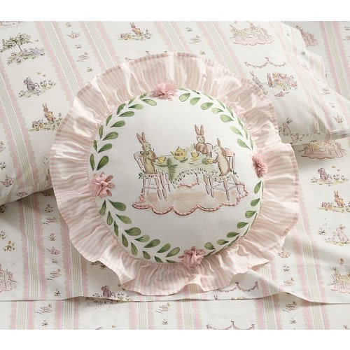 Riley Sheehey Bunny Tea Party Pillow