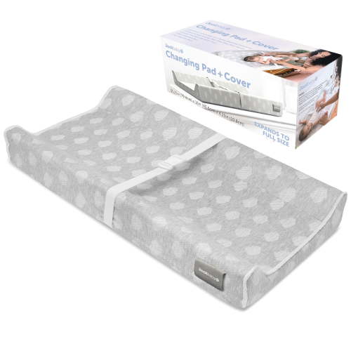 Jool Baby Soft Changing Pad + Washable Cover , Non-Slip - Fits Standard Changing Tables & Dressers