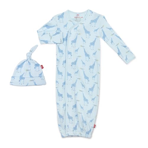 Magnetic Me Organic Cotton Newborn Sleeper Gown & Hat Set | Super Soft Organic Cotton Fabric Sleep Sack