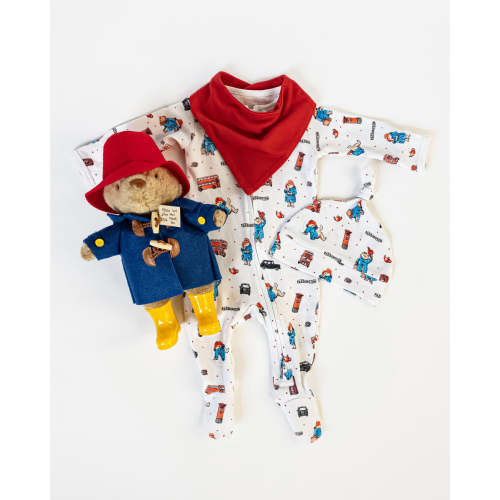 Organic 2-Way Zipper Footie in London Paddington™ – L'ovedbaby