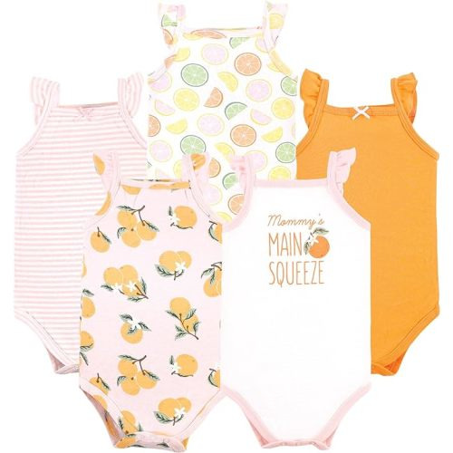 Hudson Baby Unisex Baby Cotton Sleeveless Bodysuits