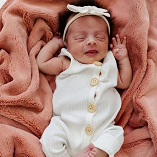 SARANONI Receiving Blankets for Babies Super Soft Boutique Quality Lush Luxury Baby Blanket (Clay, Receiving Blanket 30" x 40")