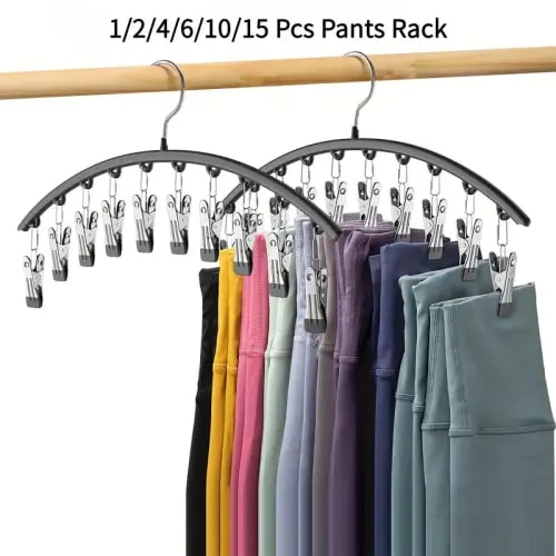 Curved Shape Hanger, 1/2/4/6/10/15pcs Metal Yoga Pants Hanger, - TikTok Shop