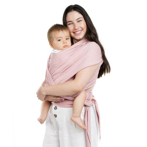 Ergonomic Baby Carrier for Newborn to Toddler, Cotton Adjustable Slings, Pink, Amamantas