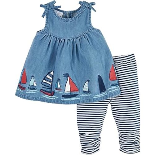 Mud Pie Children's Sailboat Tunic And Capri; 12-18M
