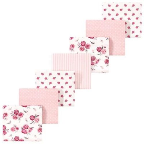 Luvable Friends Little Treasure Flannel Receiving Blankets 7pk