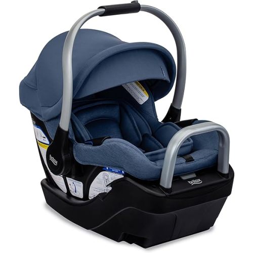 Britax Cypress Infant Car Seat, Rear Facing Car Seat with Alpine Base, ClickTight, Premium Fabrics, Ponte Arctic