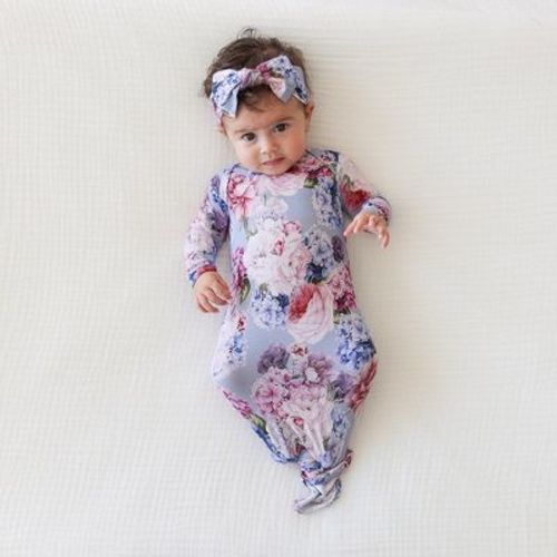 Infant Annie Basic Knotted Gown - Posh Peanut