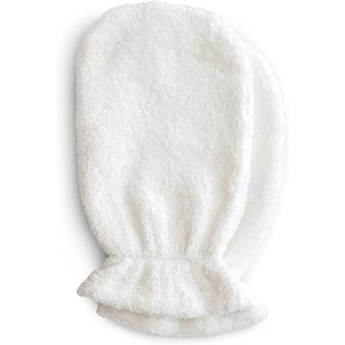 mushie Baby Bath Mitt | Organic Cotton | Pack of 2 (Pearl)