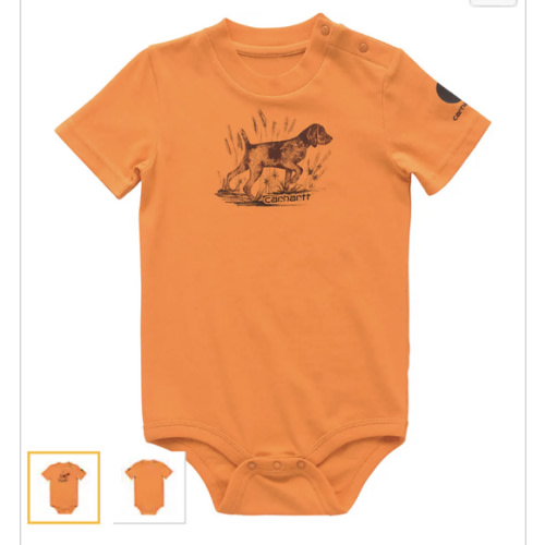 Boys' Short Sleeve Dog Bodysuit(Infant) | Full Stock | Carhartt