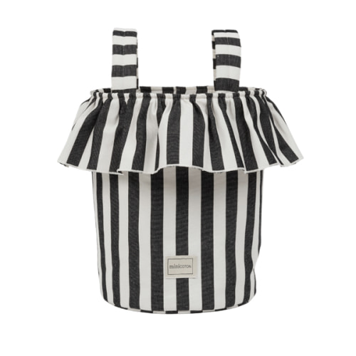 Basket Stripes - Black + White - Minicoton