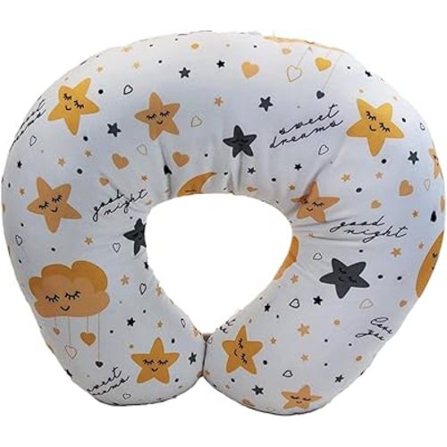NurSit Nursing Pillow and Positioner, Hypoallergenic Breastfeeding or Bottle Feeding, Perfect for Bonding with Baby, Machine Washable, Sweet Dreams