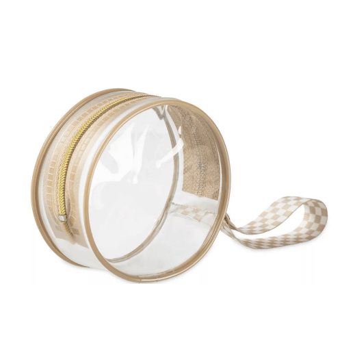 Itzy Ritzy Clear Pacifier Case - Toast Checkerboard