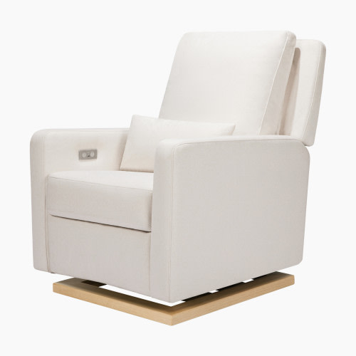 babyletto Sigi Electronic Glider - Performance Cream Eco Weave/Light Base
