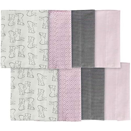 Gerber Unisex-Baby 8-Pack Cotton Flannel Burp Cloths