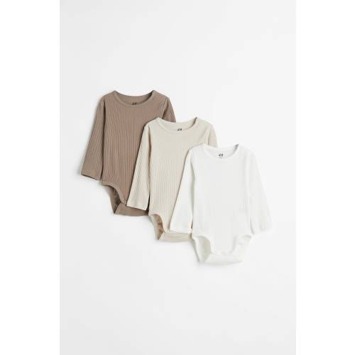 3-PACK RIBBED BODYSUITS