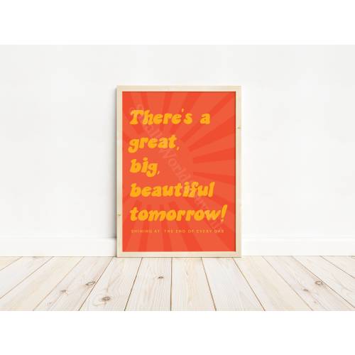 There&#39;s a Great Big Beautiful Tomorrow | Carousel of Progress | Digital Print
