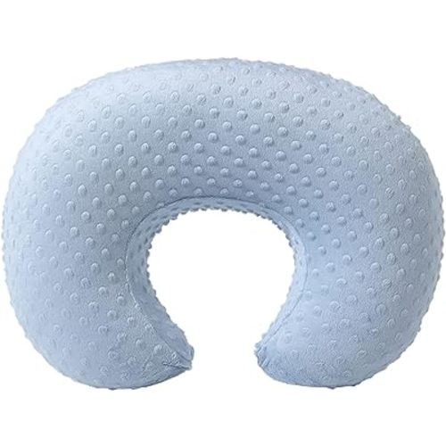 Nursing Pillow Cover, Breastfeeding Pillow Slipcover Snugly Fits for Nursing Pillow for Baby Boys and Girls, Premium Quality Microfiber, Ultra Soft Comfortable (Blue)