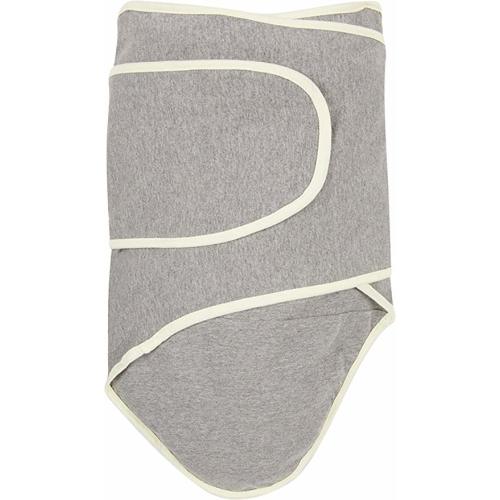 Miracle Blanket Swaddle Wrap for Newborn Infant Baby, Grey with Yellow Trim - Grey With Yellow Trim