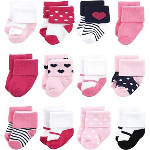 Luvable Friends Baby Newborn and Baby Terry Socks