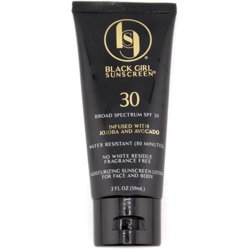 Face & Body Moisturizing Sunscreen Lotion SPF 30, No White-Residue for Melanin Rich Skin (2 Fl. Oz.)
