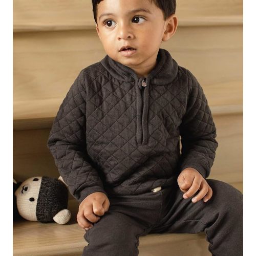 Burt's Bees Baby baby-boys Shirt and Pant Set, Top & Bottom Outfit Bundle, 100% Organic Cotton
