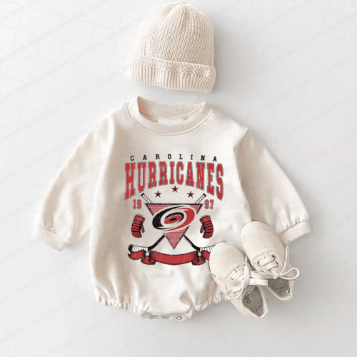 Baby Romper Carolina Hurricanes And Adult T-Shirt