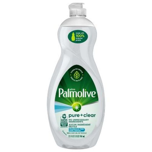 Palmolive Ultra Pure + Clear Liquid Dish Soap Detergent - Fragrance Free - 32.5 Fl Oz