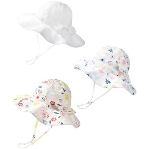 FURTALK Baby Sun Hat UPF 50+ Toddler Sun Protection Bucket Wide Brim Beach Sun Hat Cap