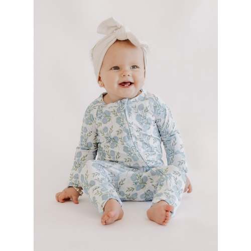 Infant Romper in Blue Floral