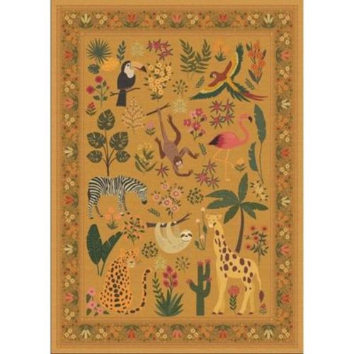 Modern Pastoral Area Rug for Bedroom Various Animal Pattern Ultra Thin Machine Washable Low Pile Non Slip for Living Room Nursery Home Spaces