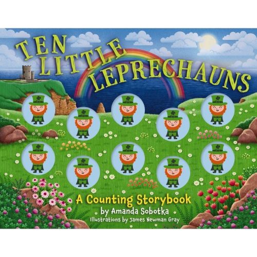Ten Little Leprechauns - (Counting Storybooks) by Amanda Sobotka (Board Book)