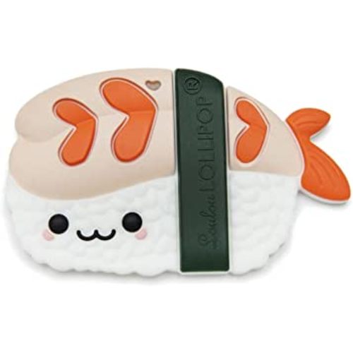 Silicone Teether – Food-Grade, BPA-Free Teething Relief Toy for Babies – Safe, Durable & Easy-to-Hold Infant Teether – Textured Sensory Toy for Soothing Sore Gums - EBI Sushi