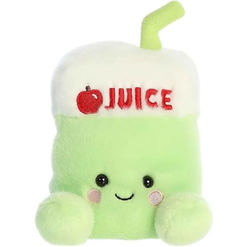 Aurora® Adorable Palm Pals™ Sippy Apple Juice™ Stuffed Animal - Pocket-Sized Play - Collectable Fun - Green 5 Inches
