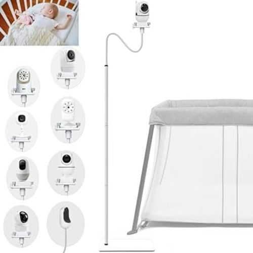 Baby Monitor Mount Floor Stand Holder Compactible for Infant Optics DXR-8 Pro,Nanit Pro,Vetch,eufy,Momcozy BM01,HelloBaby,VAVA,Hipp,UKSUP,ANMEATE SM935E,Arlo,Motorola