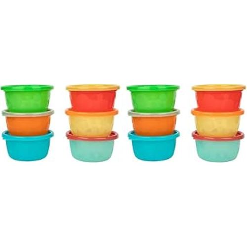 The First Years Take & Toss 8 Oz Bowls with Lids - 12 Pack