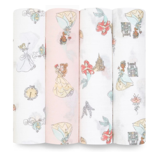 Disney Princess Cotton Muslin Swaddle 4pk | aden + anais