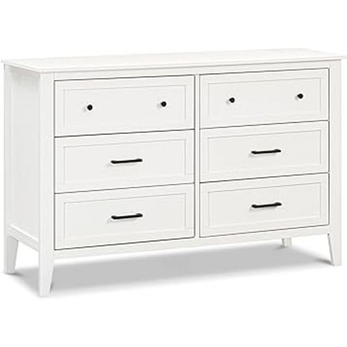 Davinci Sawyer Farmhouse 6-Drawer Dresser in Heirloom White