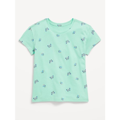 Softest Short-Sleeve Heart-Pocket T-Shirt for Girls