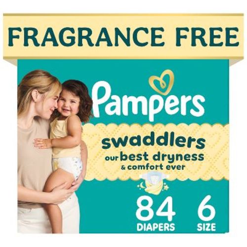 Pampers Swaddlers Sensitive Disposable Diapers - Size 6 - 84ct